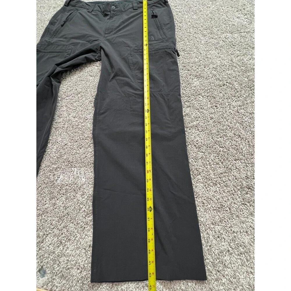 The North Face Short Court convertible Hiking Cargo Pants Men's 40 Gray